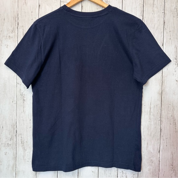 BORN FLY forever Men's Graphic T-Shirt Navy Blue Short Sleeve M - Picture 2 of 8